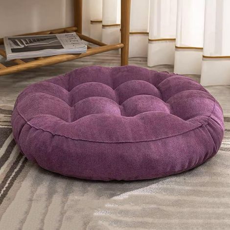 1 Coussin De Sol Tissu Velours Rembourrage Coton Perlé Pour Salon Chambre Lecture (1/5)