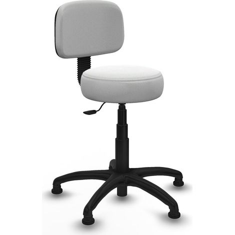 Silla Llanos giratorio bali blanco base poliamida 600 topes (1/5)
