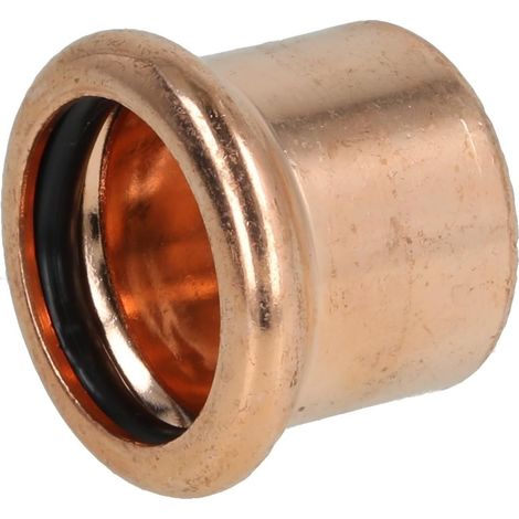 Raccord à sertir cuivre bouchon 22 mm contour M