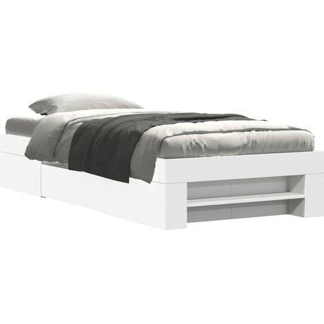 Maison Exclusive - Estructura de cama madera de ingeniería blanca (1/5)