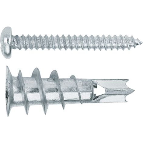 Cheville métallique Vis autoperceuse RAWLPLUG Zamak 12X32 Avec Vis - 30 pièces (1/2)