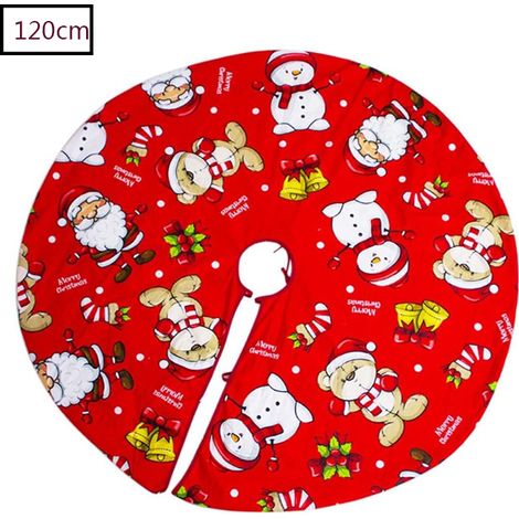 Faldón Para Árbol De Navidad - Ø 120 Cm - Fibra De Acrílico - Decoración Navideña - 1 Unidad (1/5)