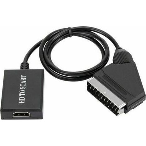 convertisseur hdmi vers péritel adaptateur audio vidéo hd 1080p pour hdmi vers péritel Sky Box Stb-- (1/4)