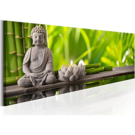 Tableau Imprimé "Buddha : Meditation" 40 x 120 cm (1/2)