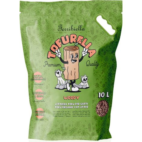 Tofurella TALC lettiera per gatti al tofu 10 litri conf. 4 pezzi