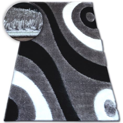 Alfombra SHAGGY SPACE 3D B314 gris grey 80x150 cm (1/5)