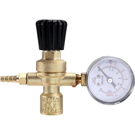 Mini détendeur de dioxyde de carbone, manomètre, instrument 36 V/220 V, deux vannes de réduction de pression pour soudage M10 x 1 - FFY (1/4)