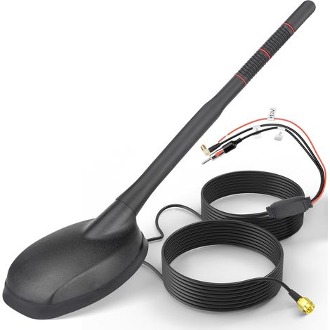 Antenne Radio Voiture Dab+FM GPS Câble 5m Connecteurs SMB/SMA/DIN (1/5)