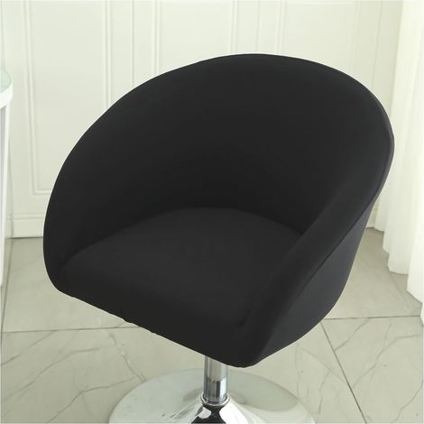 Imprimé Housse pour Tabouret de Bar Rond avec Dossier, Extensible Housses de Chaise de Bar avec Accoudoirs,Amovible Housse de Protection, Lavable,2PCS (1/5)