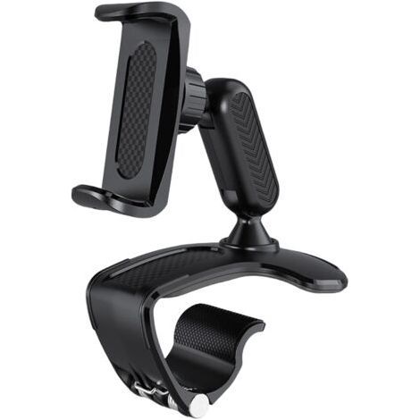 Support de téléphone de voiture réglable à 360°, support pour téléphone portable de voiture, support pour smartphone de 4 à 7 pouces, support pour GPS de tableau de bord (1/5)