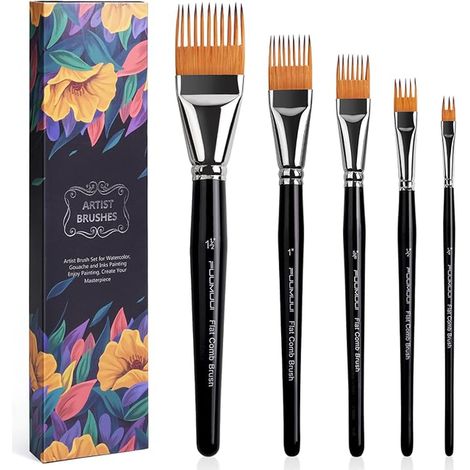Brushes - Texture Effect Brushes Lines, Grass, Fur, Drawing Multiple Lines, Unique Texture  Acrylic, Watercolour Oil (1/5)
