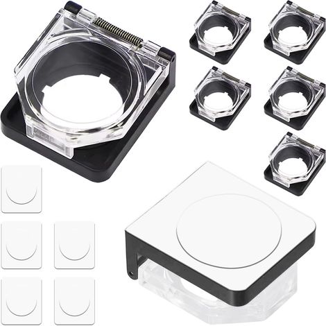Cache-interrupteur pour bouton-poussoir d'alimentation, protection anti-poussière de 22 mm, pour ordinateur de bureau, bouton-poussoir d'alimentation - 6 pièces (1/5)