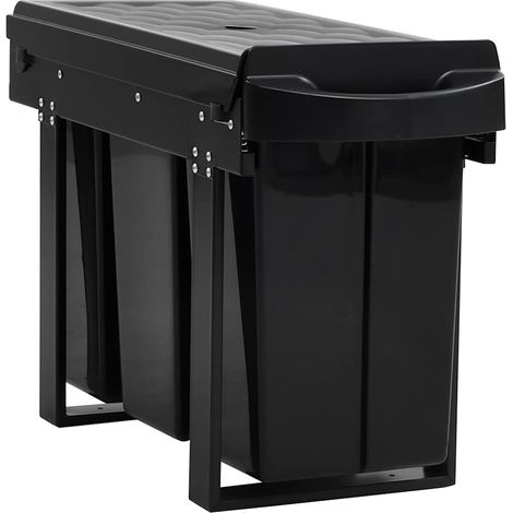 Maison Exclusive - Cestino Estraibile per Mobile Cucina Chiusura Ammortizzata 36L (1/5)