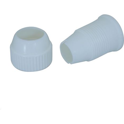 De Buyer beccucci, Set di Tre adattatori di Diametro cm 3.5, 2.5 e 2, 2114.13, Acciaio Inossidabile, Bianco