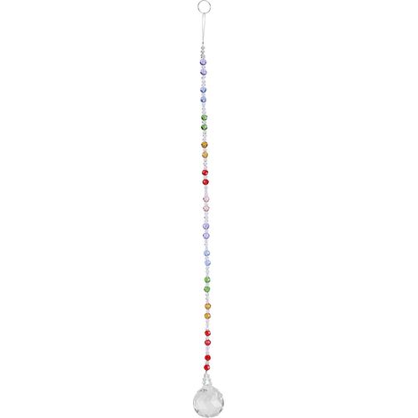 Boule de cristal artisanale à suspendre, décoration de fenêtre, de mariage et de fête (1/5)