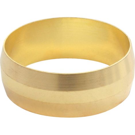 Bague laiton égal pour raccord à compression - Tube cuivre Ø18 - Sachet 4 pièces (1/2)