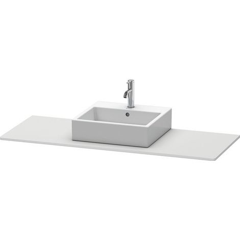 Console Duravit XSQUARE 16x1400x550mmavec découpe milieu blanc sdm
