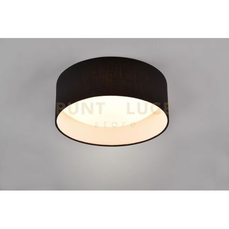 LOCARNO PLAFONIERA LED 12W 1160lm, 3000K CON PARALUME NERO D.30CM