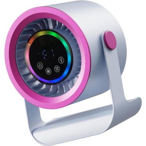 Ventilateur de bureau portable USB 3 vitesses réglables mini ventilateur silencieux maison bureau extérieur voyage été compact (1/5)