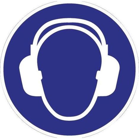 Signe d'obligation ASR A1.3/DIN EN ISO 7010 ( 9000477507 ) Utiliser des protections auditives 10 pièces