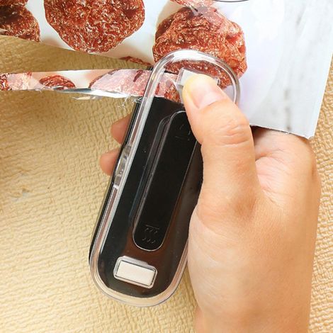Chipstüten-Verschließmaschine, Mini-Batterie-betriebenes Chipstüten-Heißsiegelgerät - Snack-Verschließmaschine zur Aufbewahrung von Lebensmitteln zu Hause.