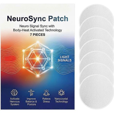 Patchs de sommeil NeuroSync Nanocrystal (7 unités) - Soulagement du stress activé par la chaleur corporelle (1/5)