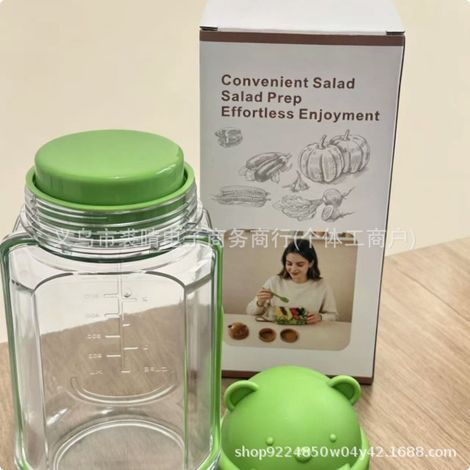 Salad Pod Vertical Layering Salad Pod Built New Salad Storage Container - Green Salad Pod -