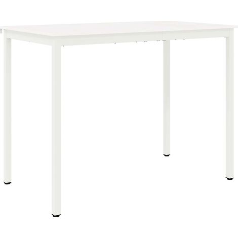 Maison Exclusive - Table de bar Blanc 140 x 80 x 105 cm Bois de pin massif (1/5)