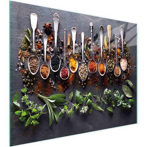 PLANCHE À DÉCOUPER EN VERRE 52x40 ÉPICES (1/5)