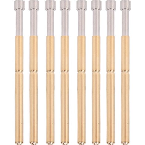 100 Pogo Pins à Tête Concave en Laiton pour Tests Électroniques, Diamètre 2.02mm, Longueur 33.35mm, Idéaux pour Connecteurs de Test PCB et Points de Contact (1/5)