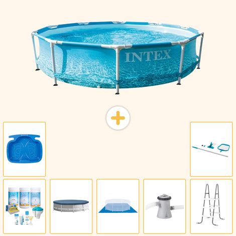 Intex Piscine Tubulaire Ronde - 305x76 cm - 8-pièces S20355 (1/5)