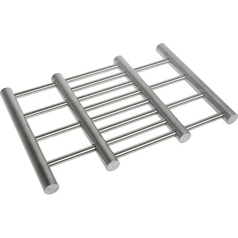 Dessous de Plat Extensible en Acier Inoxydable pour Casserole, Poêle, Plat de Cuisson - Extensible de 20 à 38 cm x l 22,5 cm