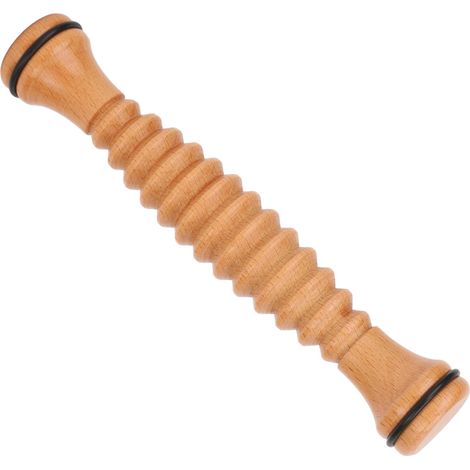 Rouleau de massage plantaire en bois - Stimulateur de points de pression pour le bien-être des pieds (1/5)