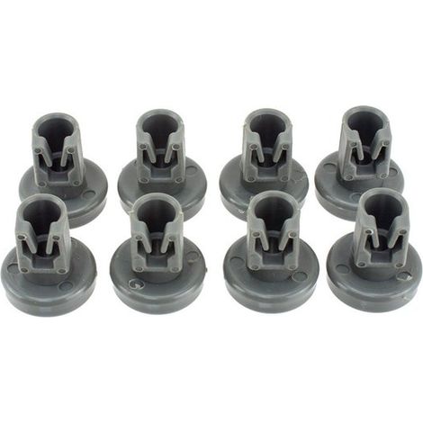 Rollen für den oberen Geschirrkorb, 24 mm – Passend für AEG, IKEA, Zanussi, Pelgrim 50286967000 – 50278101006 (1/5)