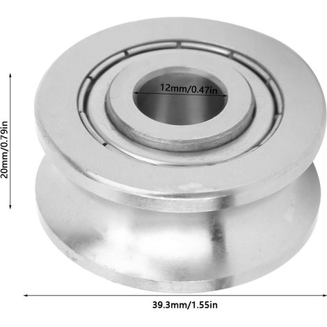 Rollenlagerführung aus Chrom-Kohlenstoffstahl 12x39,3x20mm (LFR5201-14 KDD) (1/5)
