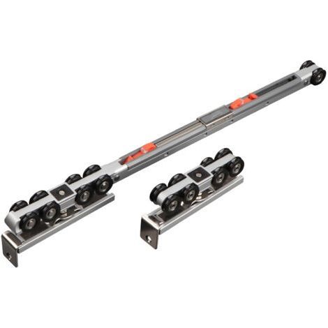 47-Zoll-Schiebetürschiene – Beidseitige Dämpfung für Türen bis 70 kg – Für Holz und Metall – Soft-Close-System (1/5)