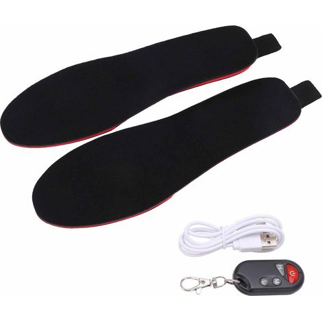 Semelles chauffantes rechargeables USB télécommande - Taille 41-45 - Hommes Femmes - Randonnée hiver (1/5)