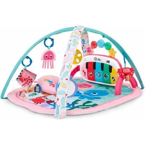 BABY EINSTEIN Tappeto da gioco evolutivo per bambina 4-in-1 -Kickin’ Tunes- pianoforte giocattolo, arco con giocattoli sensoriali, multilingue (1/5)