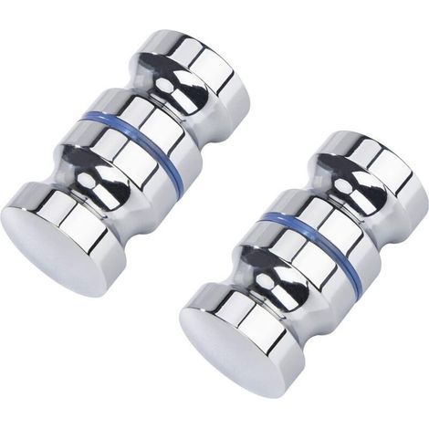 Lot de 2 poignées de porte de -DOUche - 30 mm Convient pour salle de bain, cuisine et bureau-DOU (1/4)