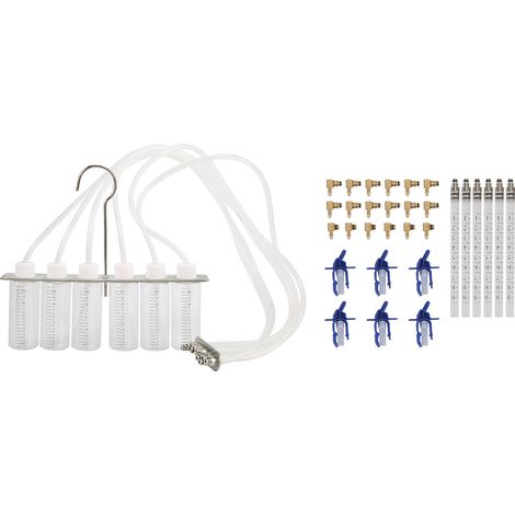 Kit adaptateur pour débitmètre de carburant diesel, détecteur d'injecteurs 6 cylindres, kit de test d'étanchéité Common Rail (1/5)