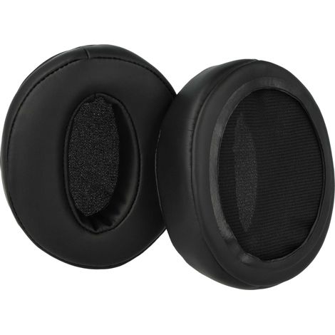 vhbw 2x Ear Pad Cups Cushion Covers compatible with Sennheiser HD 450BT, HD 458BT, HD 450 On-Ear Headphones Headset - black (1/4)