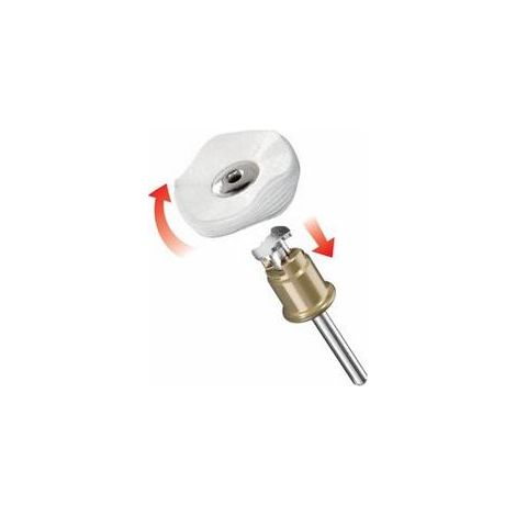 Dremel 423S EZ SpeedClic Disco de pulir para acero, aluminio, latón, plata, oro (25 mm) (1/2)