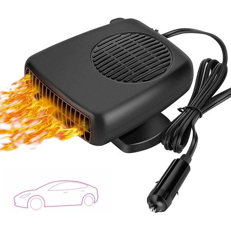Chauffage de voiture 12 V 150 W - Chauffage portable pour pare-brise - Désembueur - Dégivreur - Chauffage automatique du pare-brise - Chauffage rapide 2 en 1 - Chauffage de véhicule (1/5)