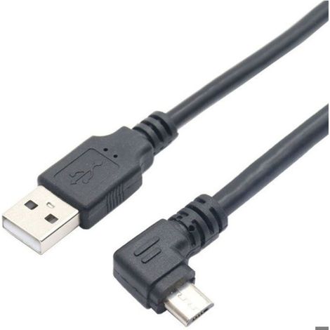 Câble de données de coude USB Câble de charge rapide de coude de téléphone portable Android 90 degrés