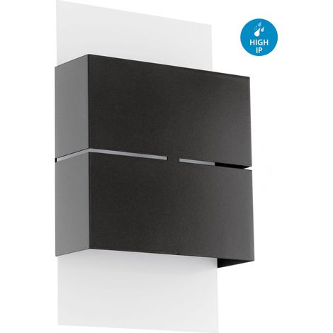 Applique Esterno Moderna Kibea Metallo Bianco E Antracite Led (1/5)