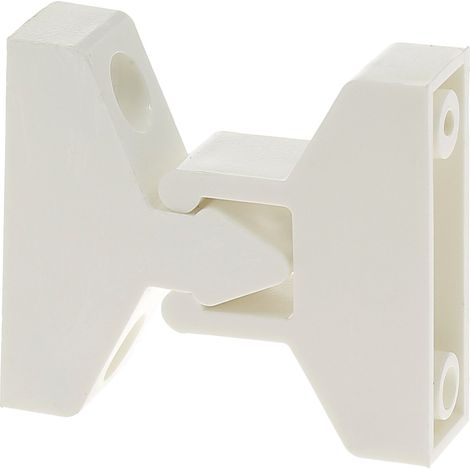 Bloc porte extérieure 32 mm – Entraxe mâle/femelle 32 mm – Pour camping-car et caravane – Coloris blanc