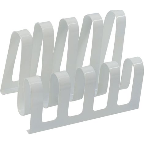 Portariviste metallo bianco 4 posti cm 31x19h22
