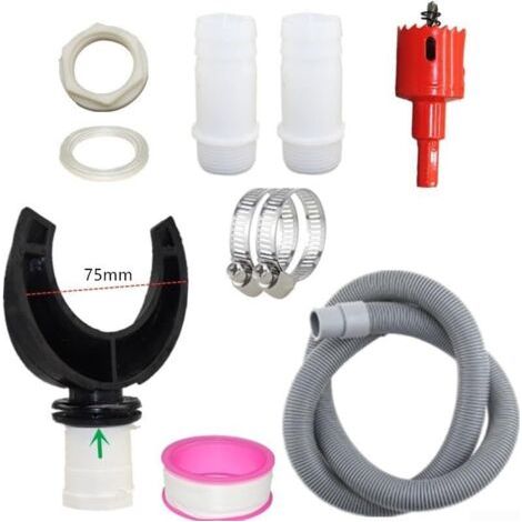Collecteur d'eau de pluie pour descente pluviale, kit de dérivation pour réservoir, raccord pour tuyau d'arrosage (75 mm) pour agriculture, pelouse, jardin et irrigation (1/5)
