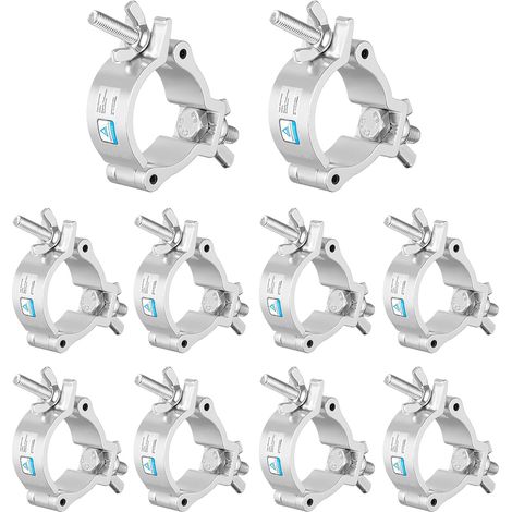 Pince De Treillis - 10 Pièces - Aluminium - Charge 100kg - Pour Tube 48-52mm - Éclairage Scène (1/5)