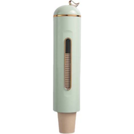 Distributeur automatique de gobelets en papier, grand format mural, capacité élevée, pour gobelets jetables, usage bureau maison, vert (1/5)